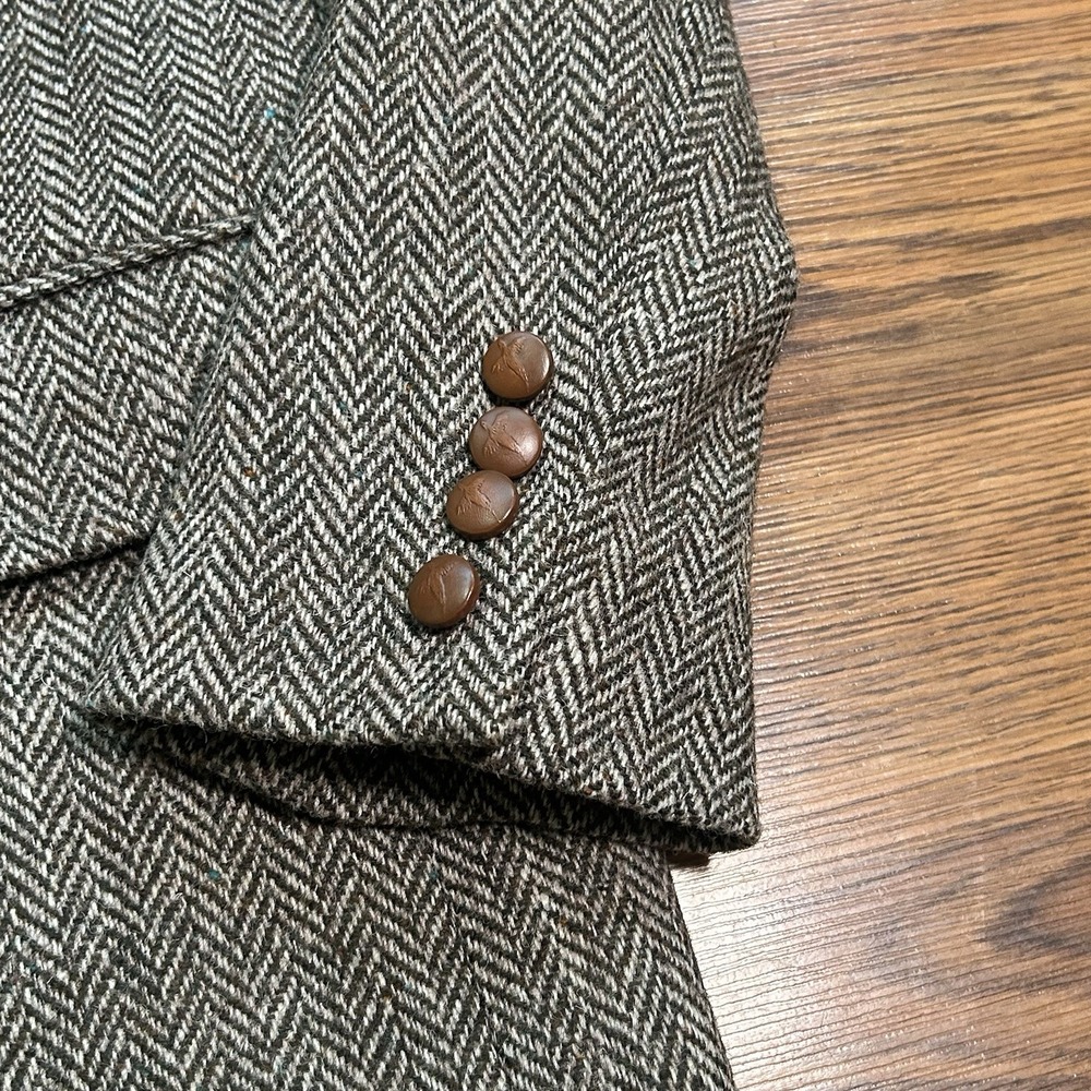 Christopher Dawes Harris Tweed Hunting Shooting Wool Jacket Blazer Mens 42 Reg - Picture 5 of 16